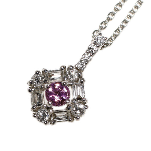 希少 Pt900/ Pt850 アレキサンドライト ダイヤモンド ペンダントネックレス 0.15ct D0.25ct