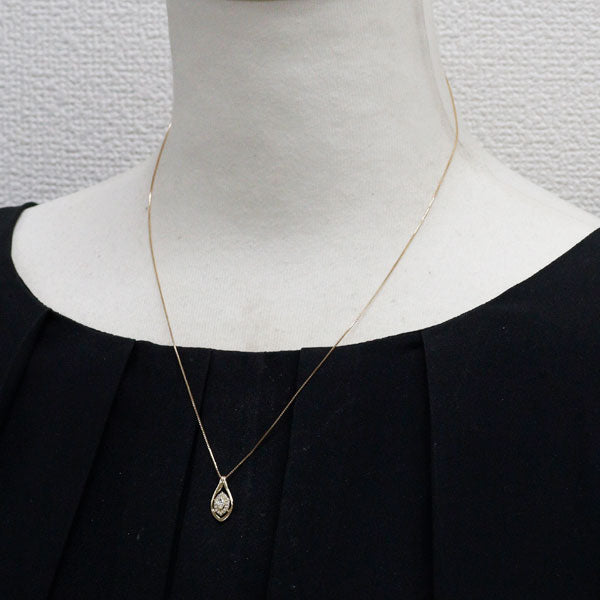 K18YG ダイヤモンド ペンダントネックレス 0.15ct