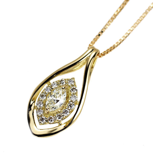 K18YG ダイヤモンド ペンダントネックレス 0.15ct