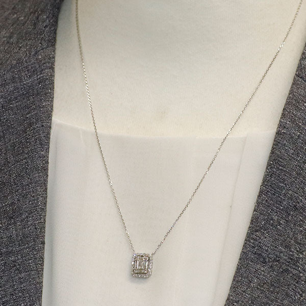 Pt900/ Pt850 ダイヤモンド ペンダントネックレス 0.50ct