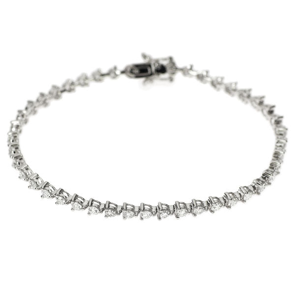 K18WG ダイヤモンド テニス ブレスレット 4.00ct