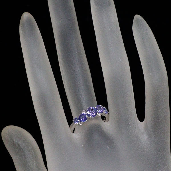 K18WG タンザナイト ダイヤモンド リング 1.00ct D0.06ct