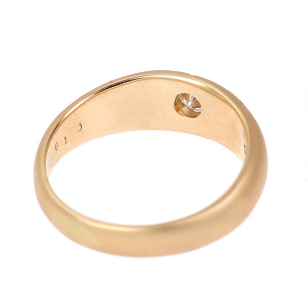 K18YG ダイヤモンド リング 0.18ct 後光留め