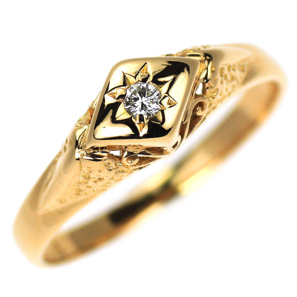 K18YG ダイヤモンド リング 0.04ct