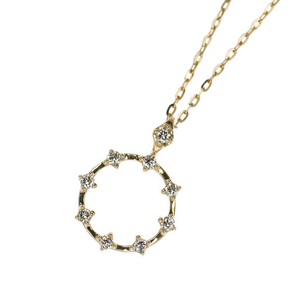 K10YG ダイヤモンド ペンダントネックレス 0.05ct