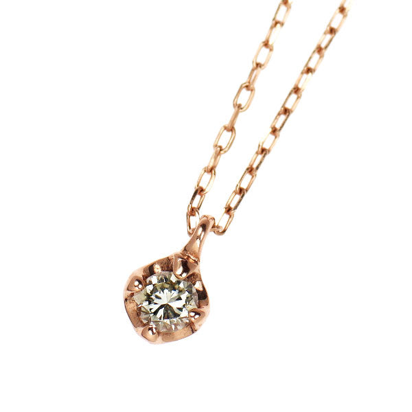 K10PG ダイヤモンド ペンダントネックレス 0.05ct