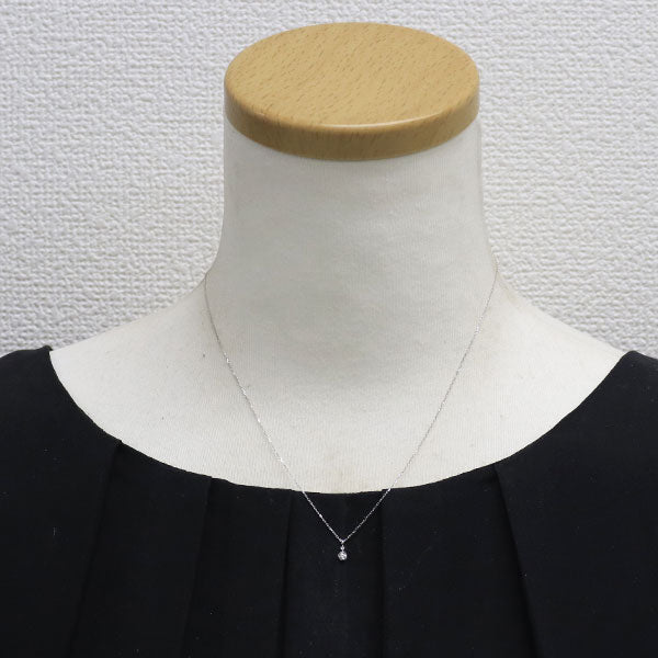K10WG ダイヤモンド ペンダントネックレス
