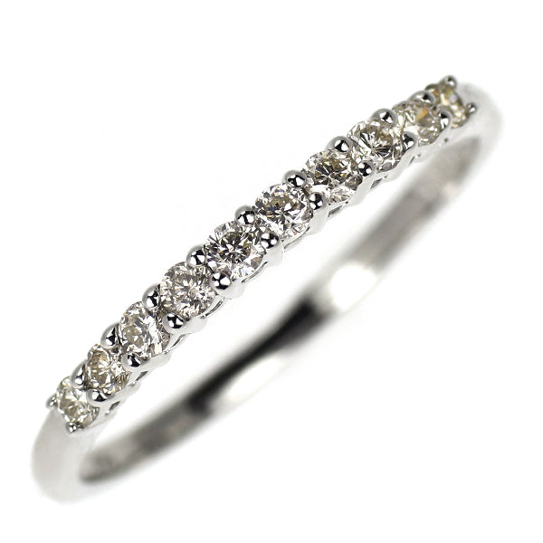 K10WG ダイヤモンド リング 0.20ct 一文字