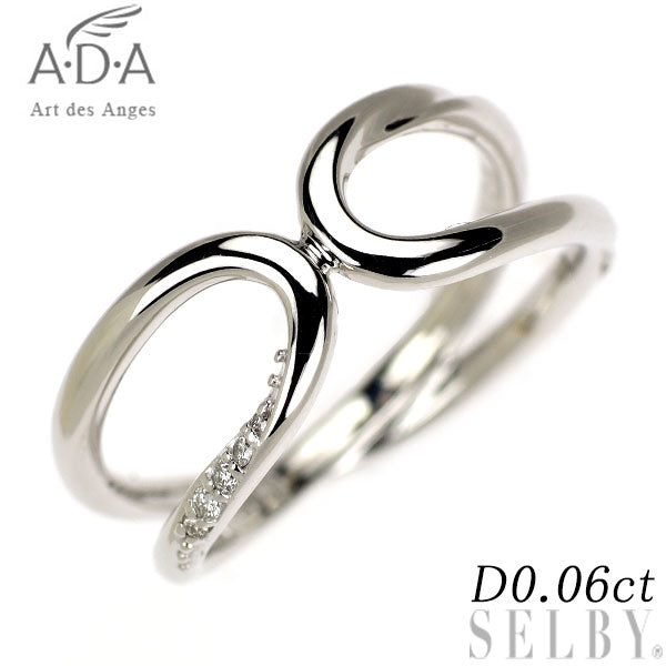 ADA K10WG ダイヤモンド リング 0.06ct