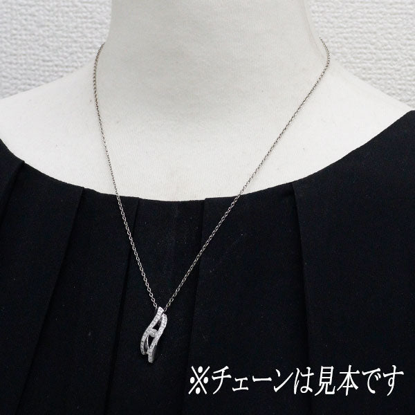 K18WG ダイヤモンド ペンダントトップ 0.30ct
