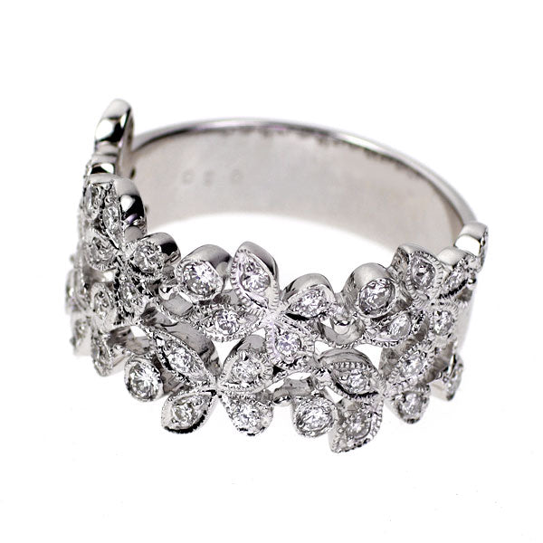 K18WG ダイヤモンド リング 0.50ct