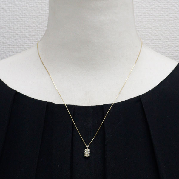 K18YG ダイヤモンド ペンダントネックレス 0.30ct