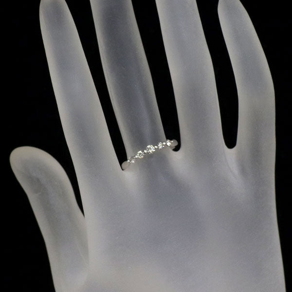 K18WG ダイヤモンド リング 0.24ct 一文字