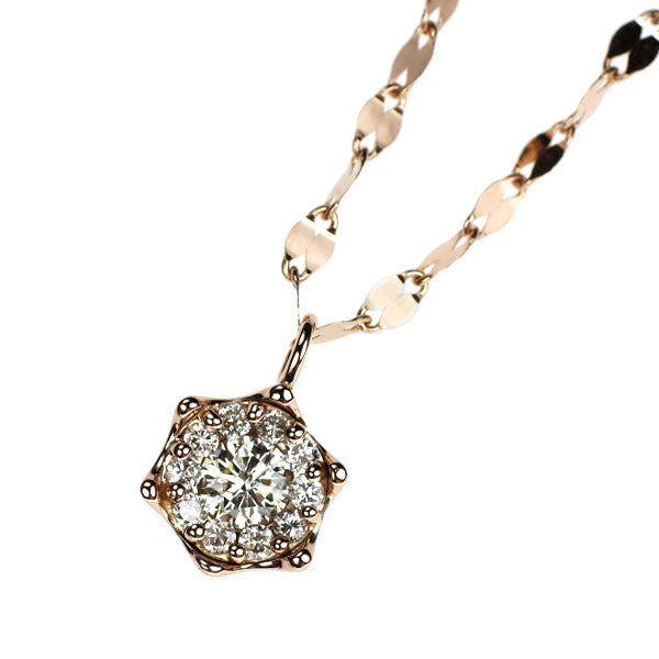 K18PG ダイヤモンド ペンダントネックレス 0.31ct