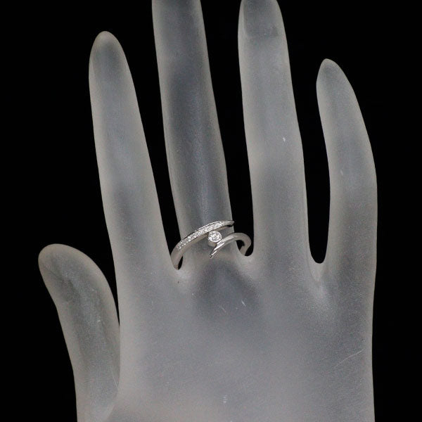 K18WG ダイヤモンド リング 0.15ct
