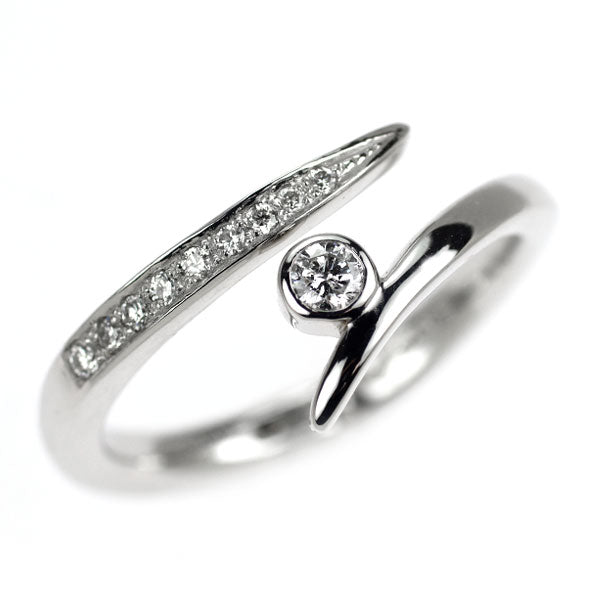 K18WG ダイヤモンド リング 0.15ct