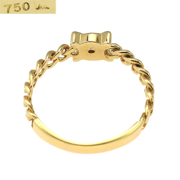 セリーヌ K18YG ダイヤモンド リング 0.16ct