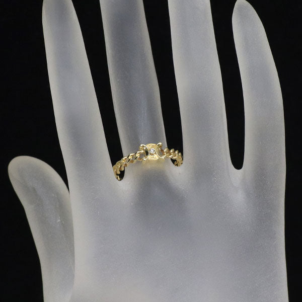セリーヌ K18YG ダイヤモンド リング 0.16ct