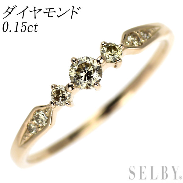K18PG ダイヤモンド リング 0.15ct