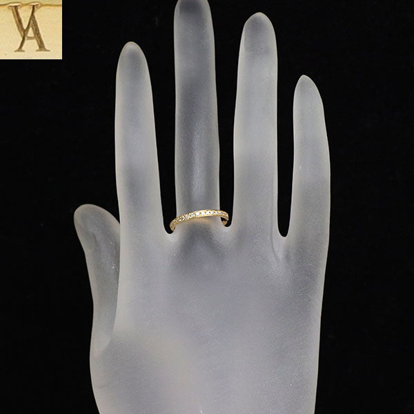 ヴァンドーム青山 K18YG ダイヤモンド リング 0.15ct ハーフエタニティ