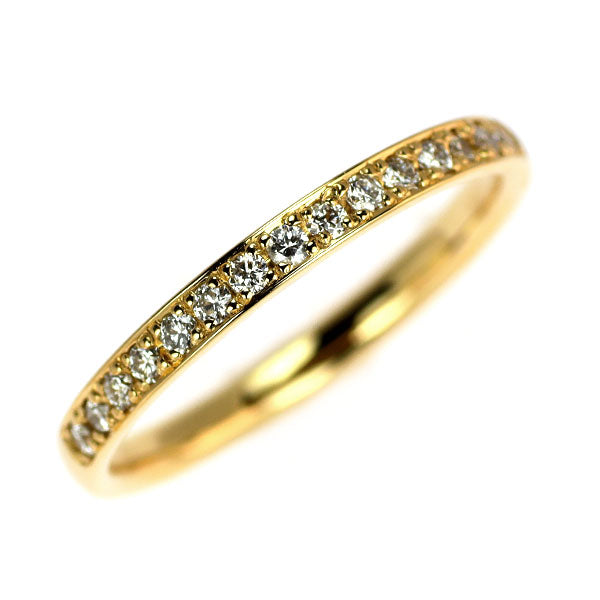ヴァンドーム青山 K18YG ダイヤモンド リング 0.15ct ハーフエタニティ