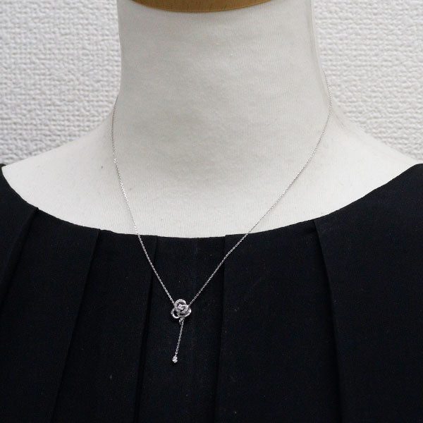 ヴァンドーム青山 K18WG ダイヤモンド ペンダントネックレス スライド Yデザイン 2way