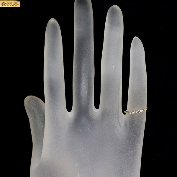 アーカーブラン K18YG ダイヤモンド リング 0.10ct ピンキー