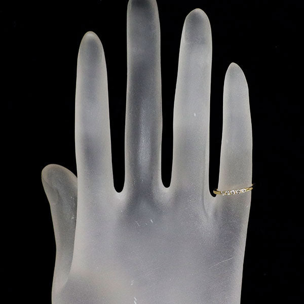 アーカーブラン K18YG ダイヤモンド リング 0.10ct ピンキー