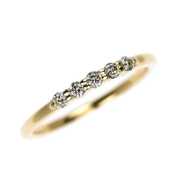 アーカーブラン K18YG ダイヤモンド リング 0.10ct ピンキー