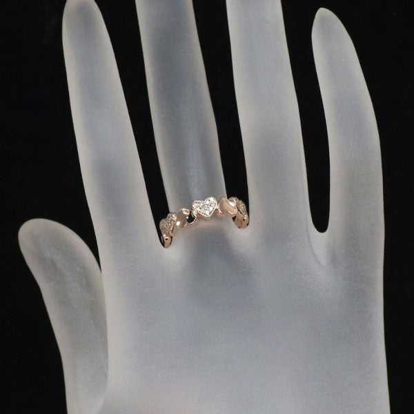 K18PG ダイヤモンド リング 0.15ct ハート