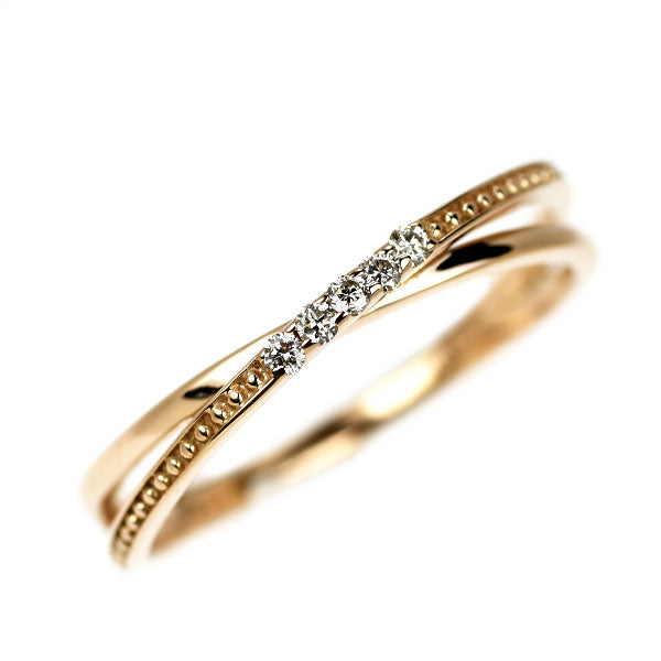 K18PG ダイヤモンド リング 0.05ct