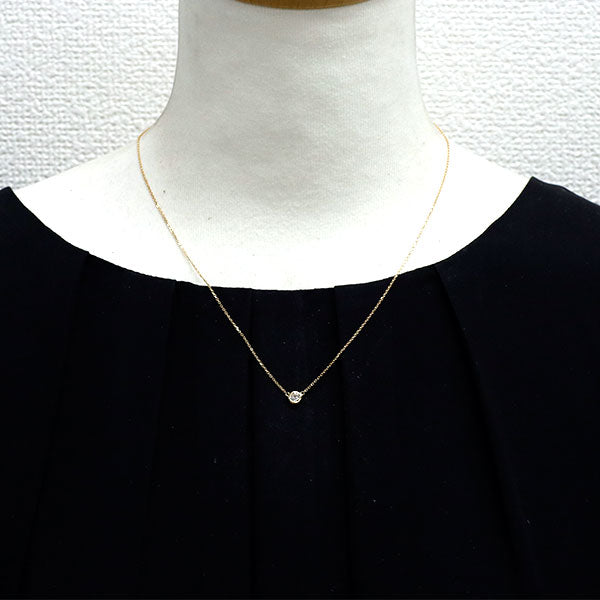 K18YG ダイヤモンド ペンダントネックレス 0.210ct