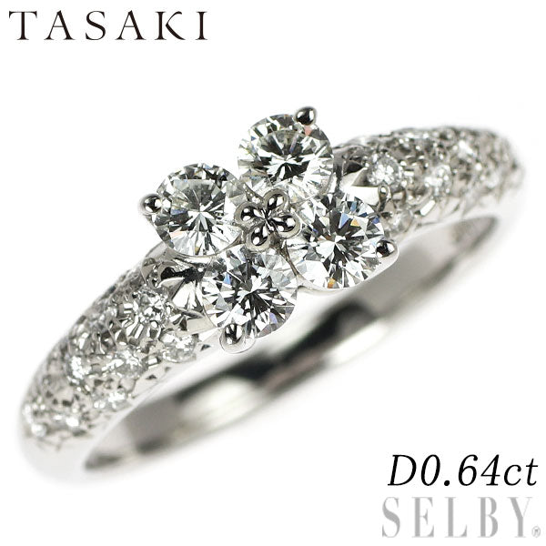 田崎真珠 Pt900 ダイヤモンド リング 0.64ct