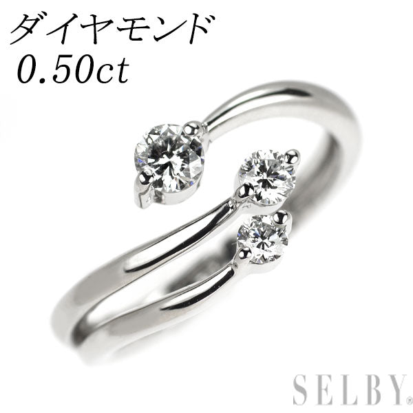 Pt900 ダイヤモンド リング 0.50ct