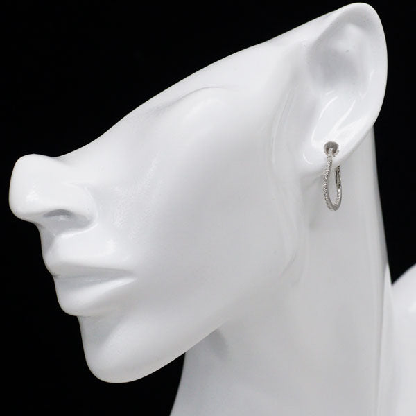 Pt900 ダイヤモンド フープ ピアス 0.40ct