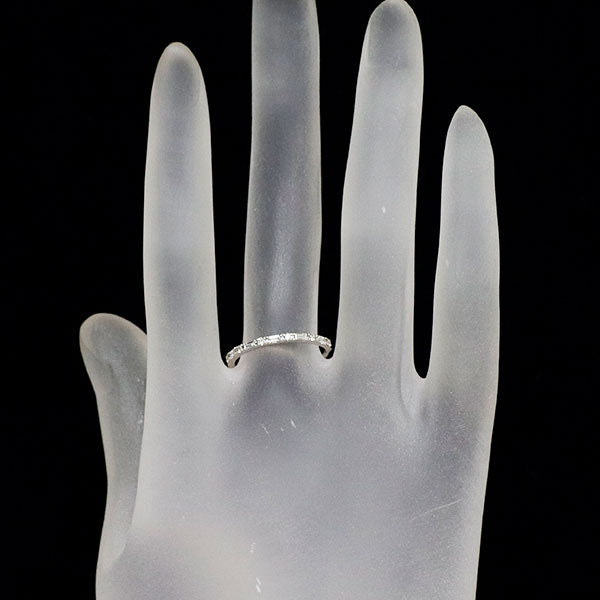 Pt900 ダイヤモンド リング 0.20ct ハーフエタニティ