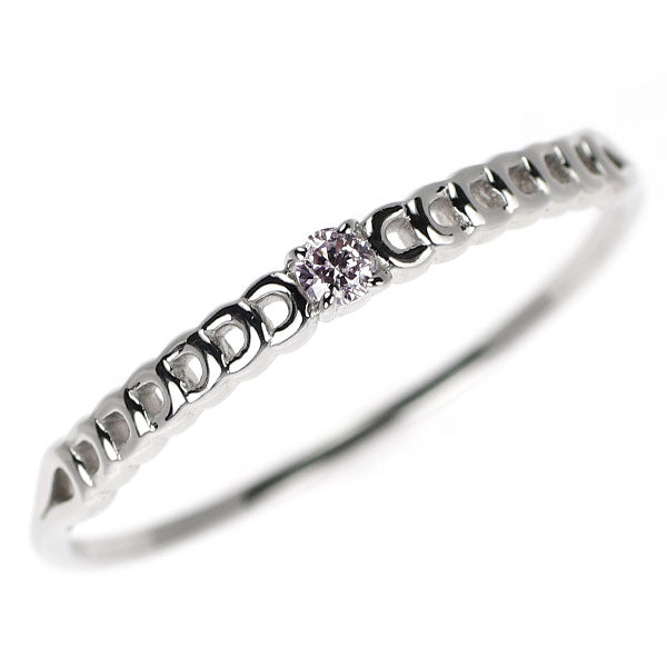 希少 Pt900 天然ピンクダイヤモンド リング 0.03ct
