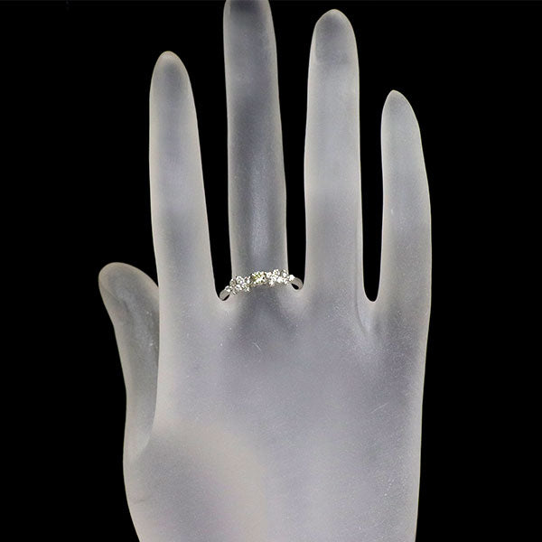 希少 Pt900 カメレオン ダイヤモンド リング 0.110ct LBGY I1 D0.24ct