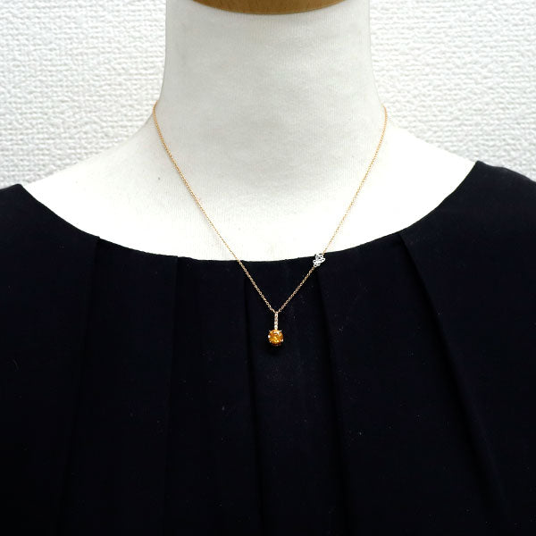 K18PG/ K18YG/WG スファレライト ダイヤモンド ペンダントネックレス 1.24ct D0.07ct