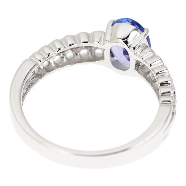 K18WG タンザナイト ダイヤモンド リング 1.13ct D0.10ct