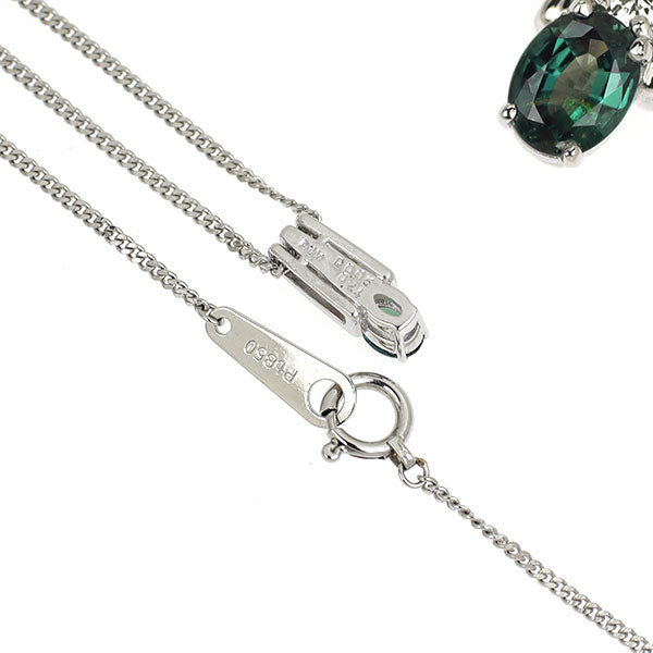 希少 Pt900/ Pt850 アレキサンドライト ダイヤモンド ペンダントネックレス 0.24ct D0.05ct
