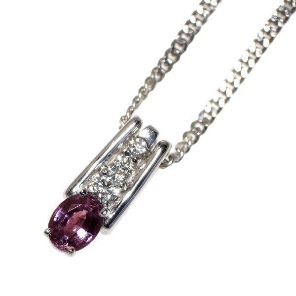 希少 Pt900/ Pt850 アレキサンドライト ダイヤモンド ペンダントネックレス 0.24ct D0.05ct