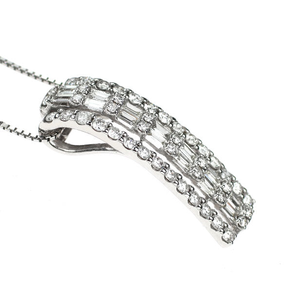 K18WG ダイヤモンド ペンダントネックレス 1.00ct