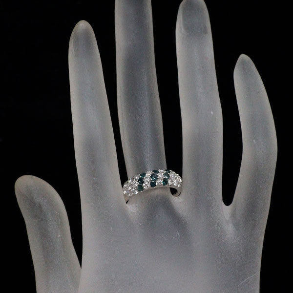 希少 Pt900 アレキサンドライト ダイヤモンド リング 0.43ct D0.77ct パヴェ