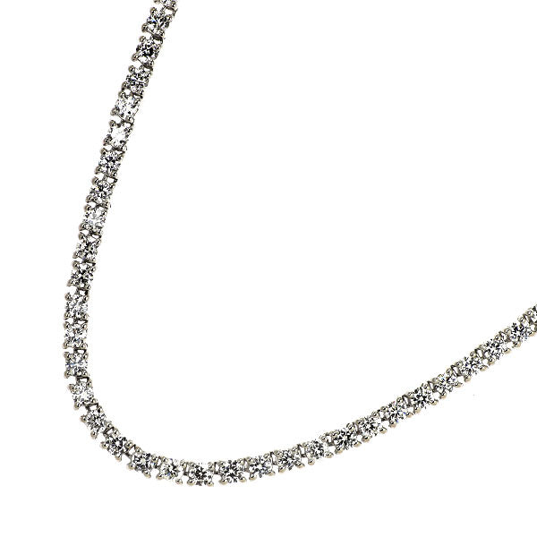 Pt850 ダイヤモンド ネックレス 9.51ct テニス