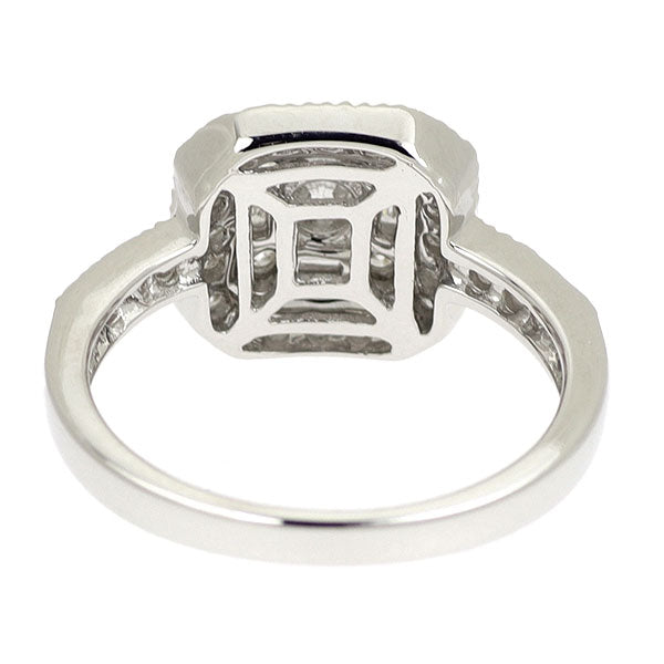 K18WG ダイヤモンド リング 0.80ct