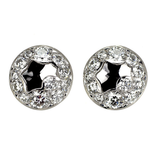 俄 K18WG ダイヤモンド ピアス 0.56ct 那由多