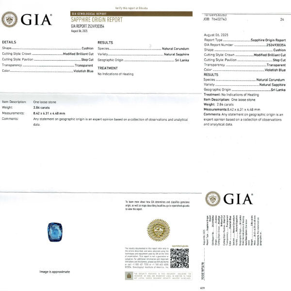 Pt900 スリランカ産 非加熱サファイア ダイヤモンド リング 2.84ct D0.88ct