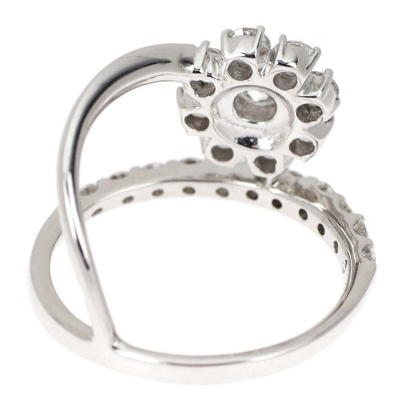 K18WG ダイヤモンド リング 1.50ct フラワー