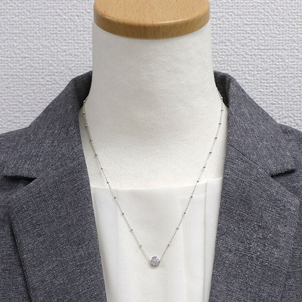 K18YG/WG OEカット ダイヤモンド ペンダントネックレス 0.15ct